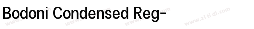 Bodoni Condensed Reg字体转换